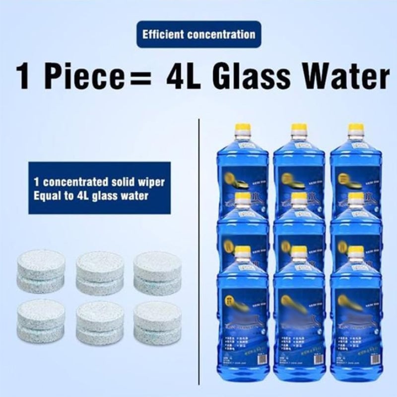 Solid Windshield Wiper Cleaner Tablets