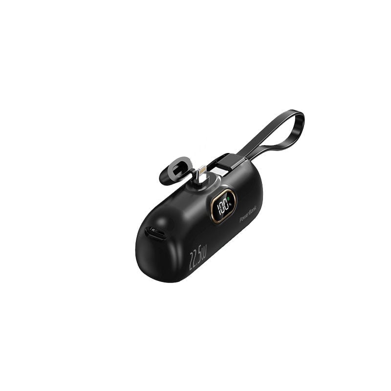 Mini-Powerbank mit integriertem Kabel