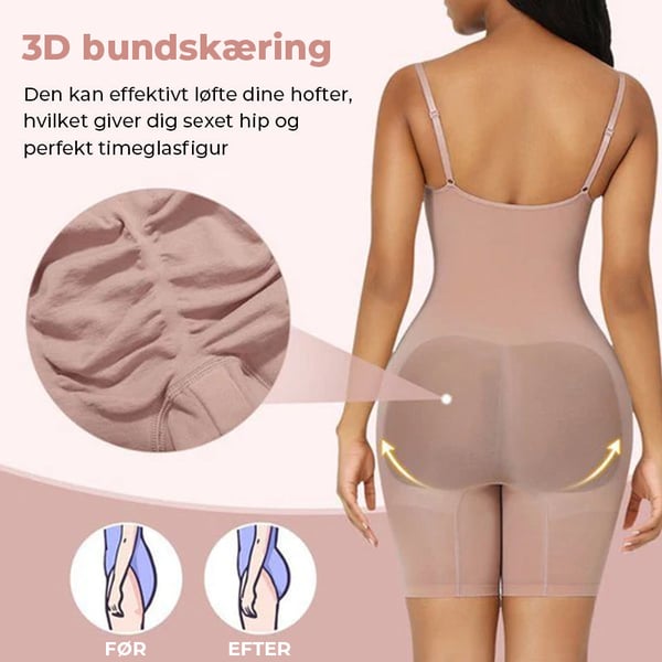 Shapewear med mavekontrol til hele kroppen