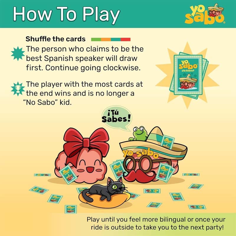Family Friendly Bilingual Card Game