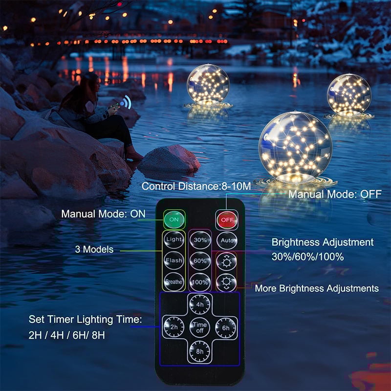 Sakerplus PVC Floating Pool Lights