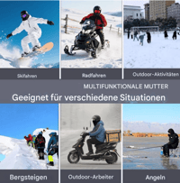 Outdoor Winter Warme Mütze mit Integrierter Halsbedeckung und Fahrradmaske