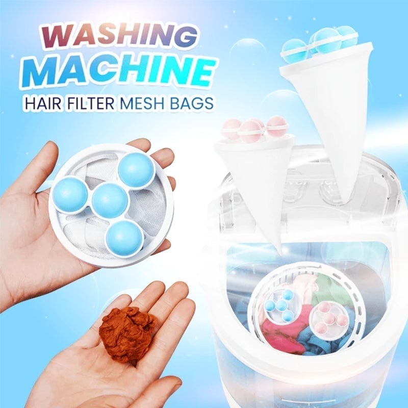 👍Washing Machine Hair Filter Mesh Bags