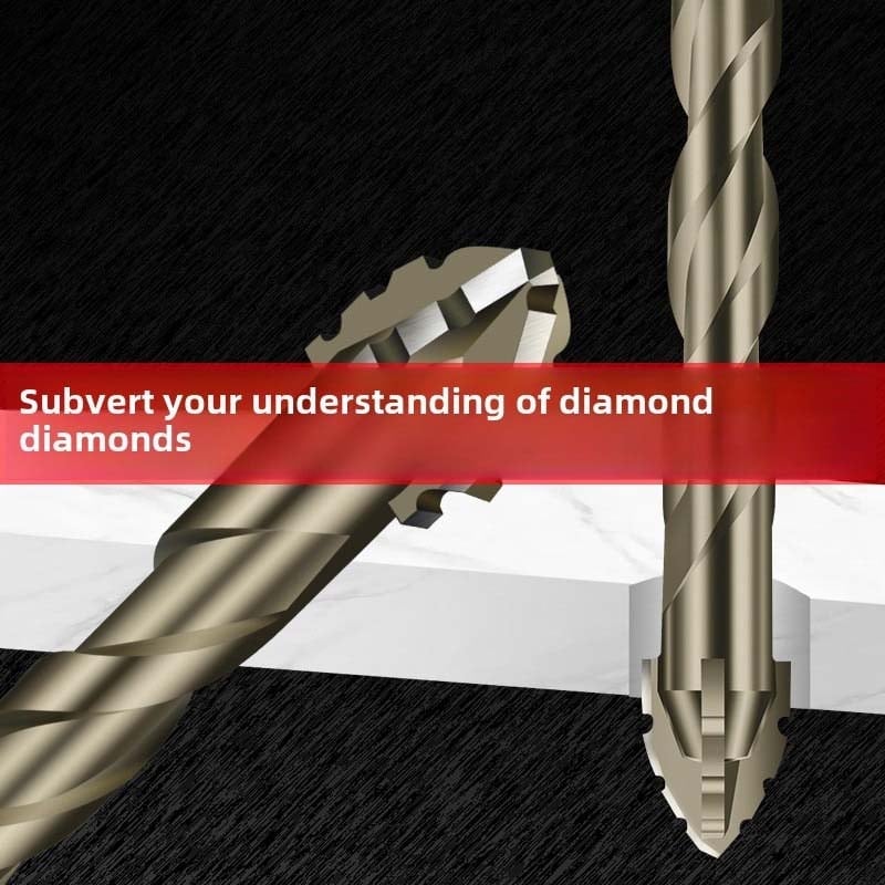 Four-Flute Sawtooth Eccentric Drill Bit
