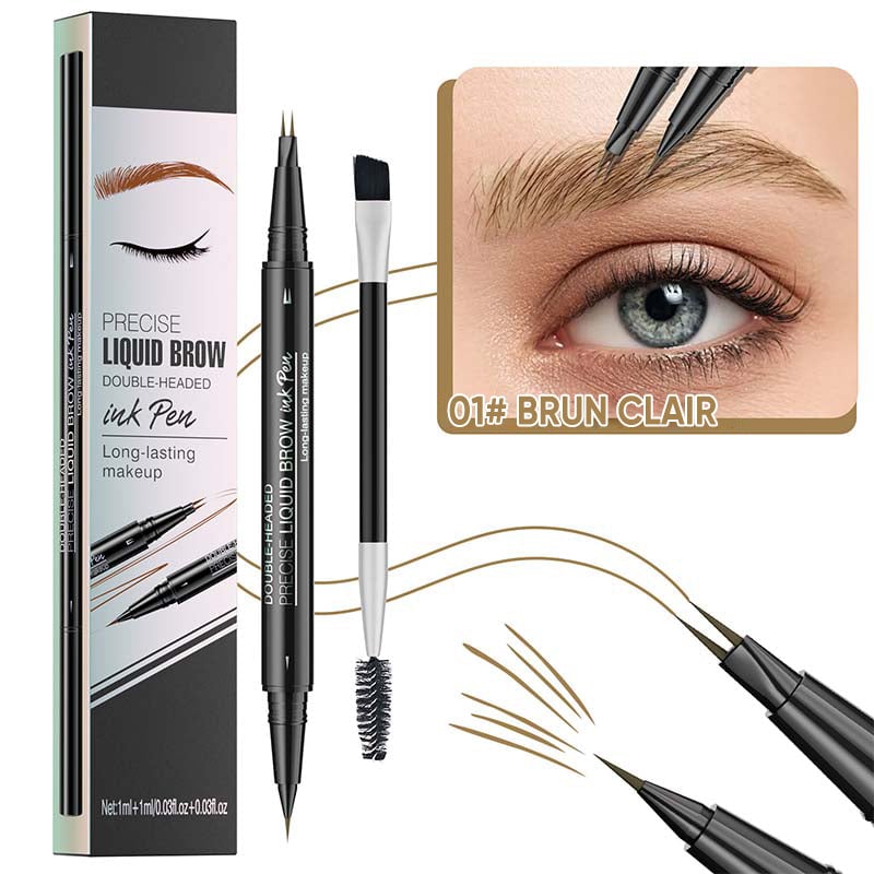 Stylo à sourcils 2 en 1 à double extrémité