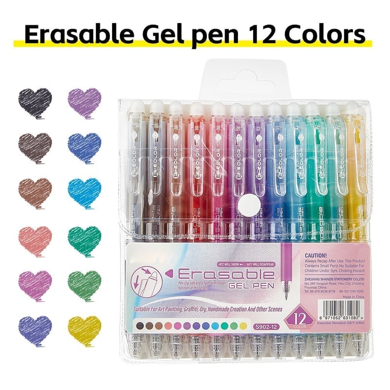 Colorful Quick-Dry Erasable Gel Pens