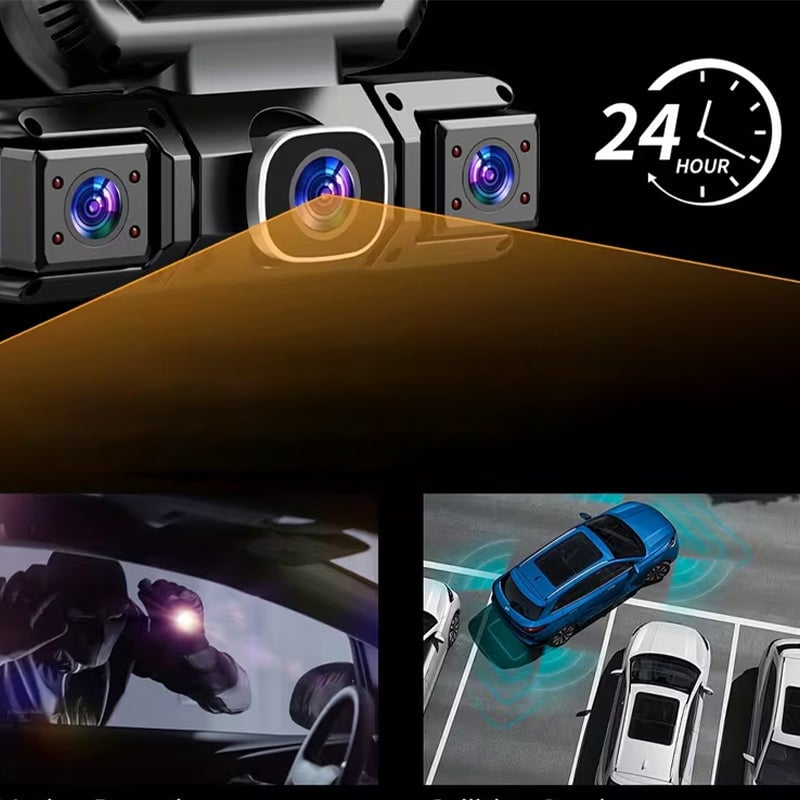 3.0-inch Quad-Recording Dashcam