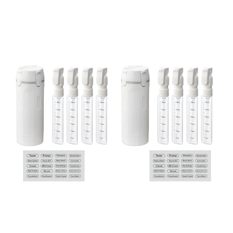 4-en-1 Distributeur de Voyage Rotatif Anti-Fuite
