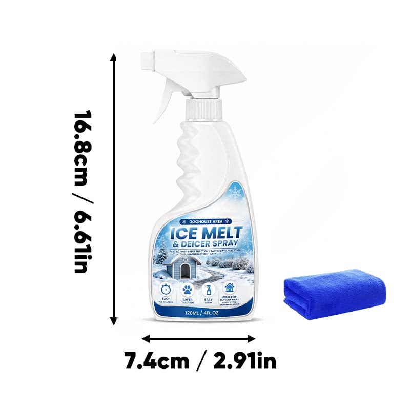 Outdoor Ice and Snow Melting Spray