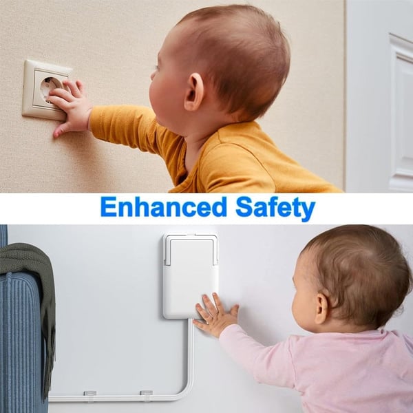 Sakerplus Ultra Thin Flat Plug Power Strip