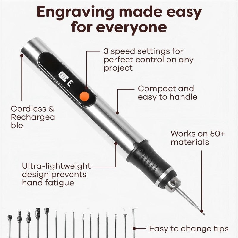 Sakerplus® Creativity Engraving Pen Ultimate Cordless Portable Tool