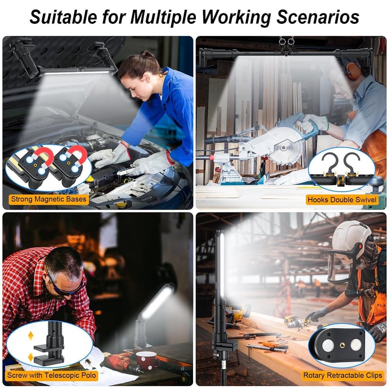 Dual-Beam Pro Magnetic Work Light