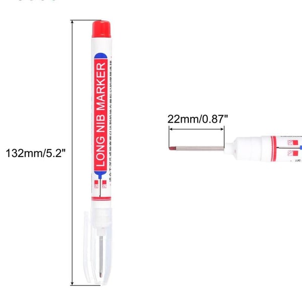 Lange Nasenmarkierungen