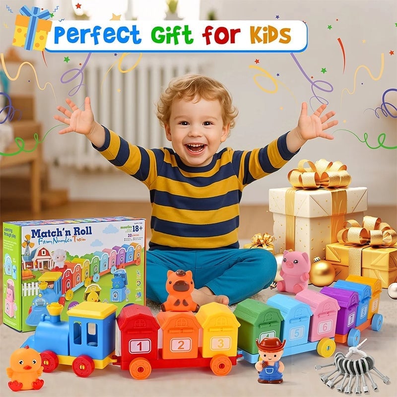 Matching & Sorting Activity Train Set