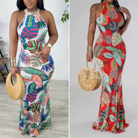 Casual Simplicity Floral Printing Dress