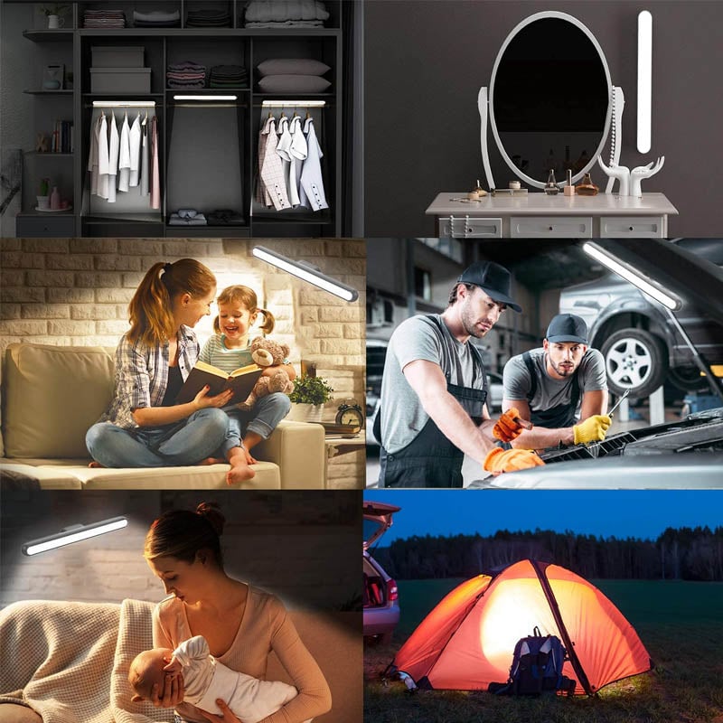 Magnetisk leselampe med lang LED lys stripe
