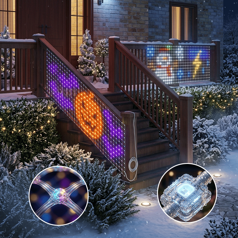 Vikbart smart RGB LED-ljusnät