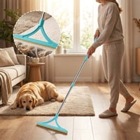 Adjustable Mop Scraper & Hair Magnet Tool