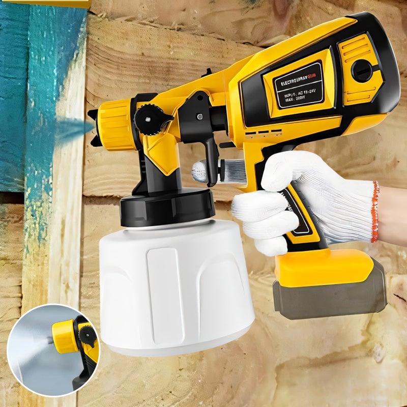 Removable electric paint gun