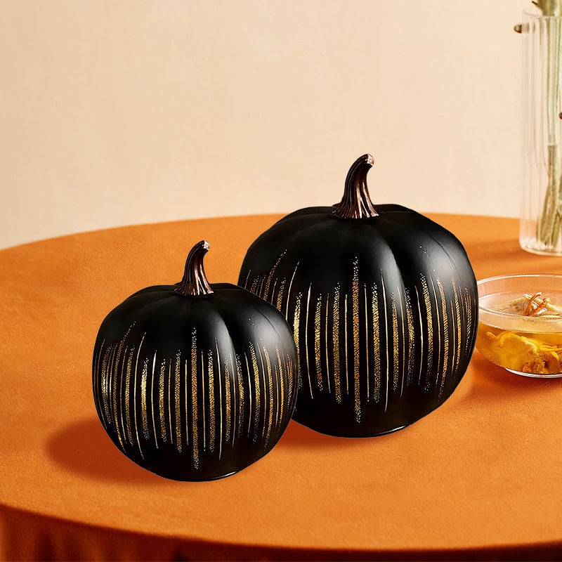 Leuchtender Kürbis für die Wohnraumdekoration