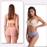Slip moulant taille haute en soie glacée sans couture