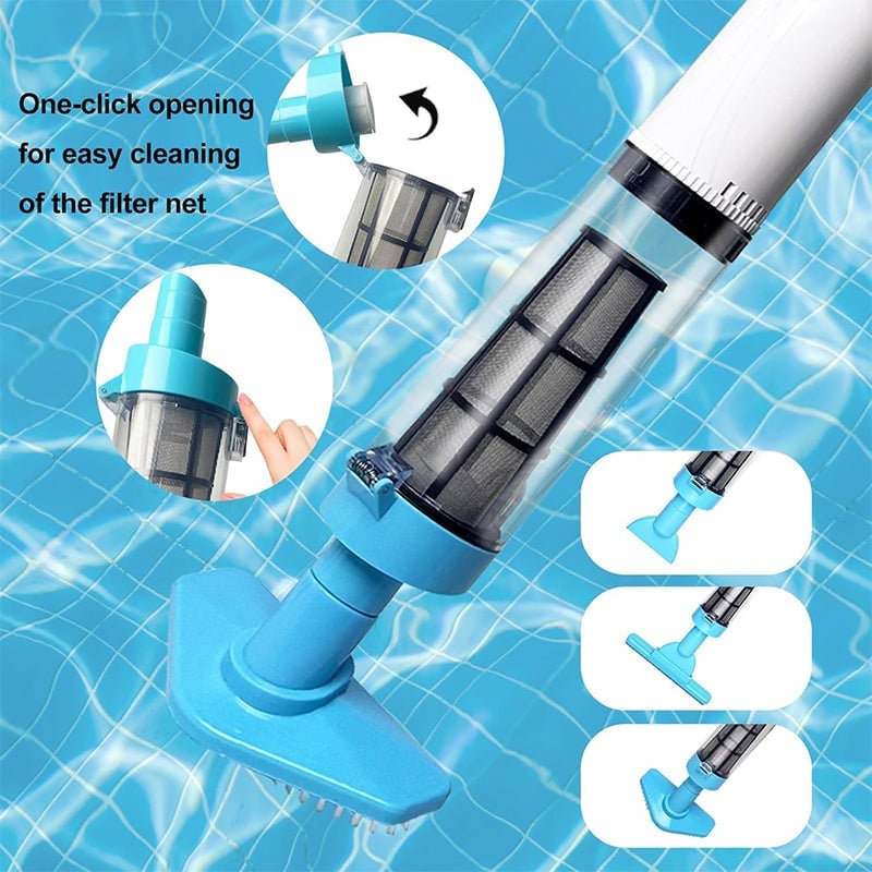 US Standard - 3in1Cordless Rechargeable Powerful Motor Swimming Pool Vacuum Cleaner