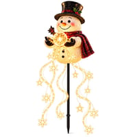 Snowman Magic Fountain Garden Light