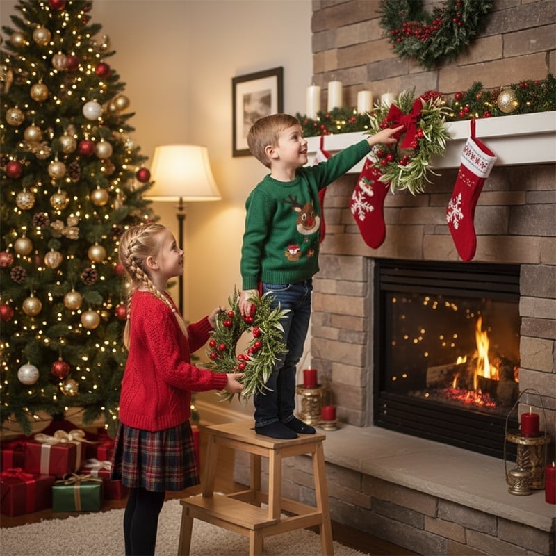 Mini-Weihnachtskranz-Dekoration