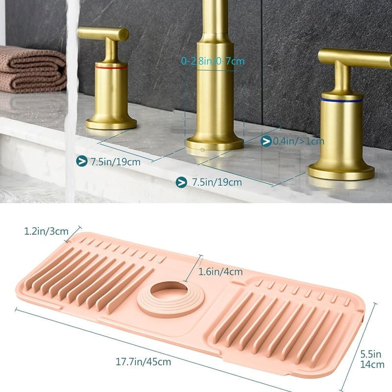 Button Silicone Faucet Drain Pad