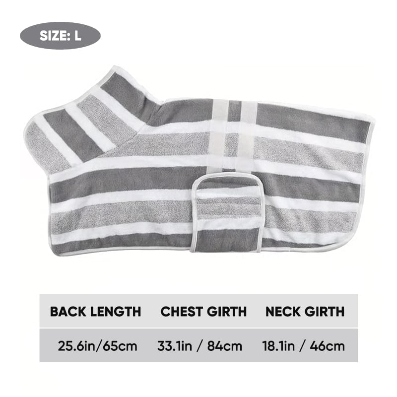 Luxury Microfiber Dog Bathrobe