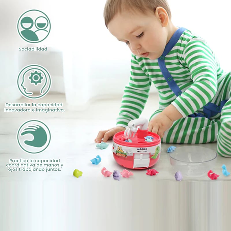 Mini juguetes de máquina de garra de dinosaurio