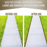Half-moon lawn edger with T-handle