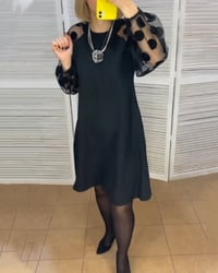 Elegant polka dot pattern dress