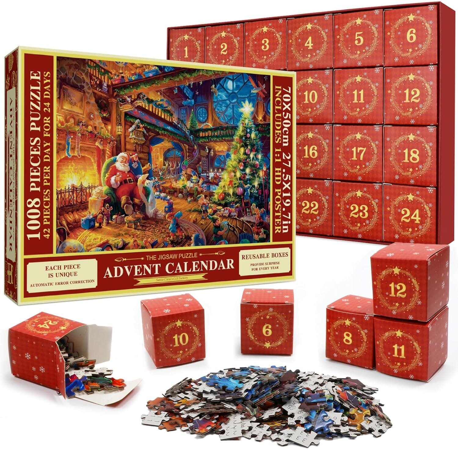 Advent Calendar 2024 Christmas Jigsaw Puzzles