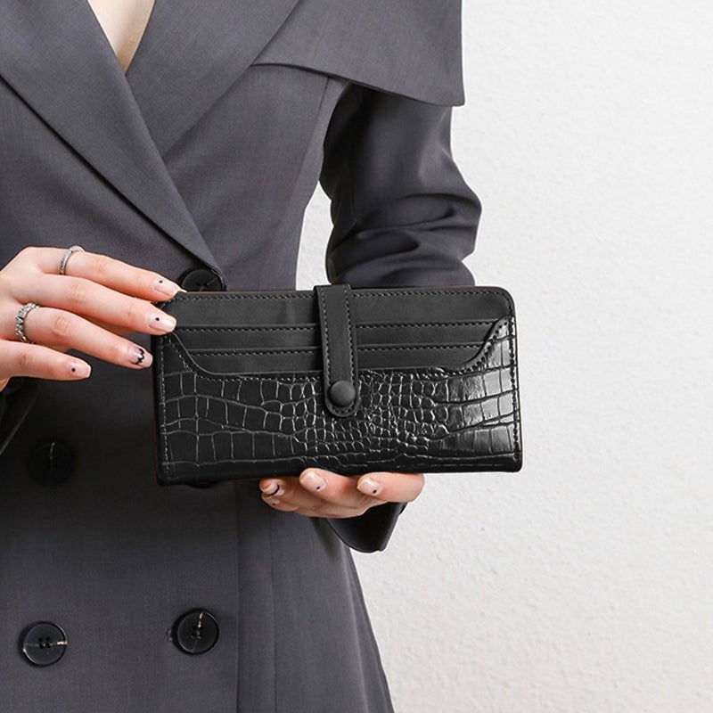 Vintage Long Wallet with Oil Finish