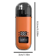 Digital Display Nasal Hair Trimmer