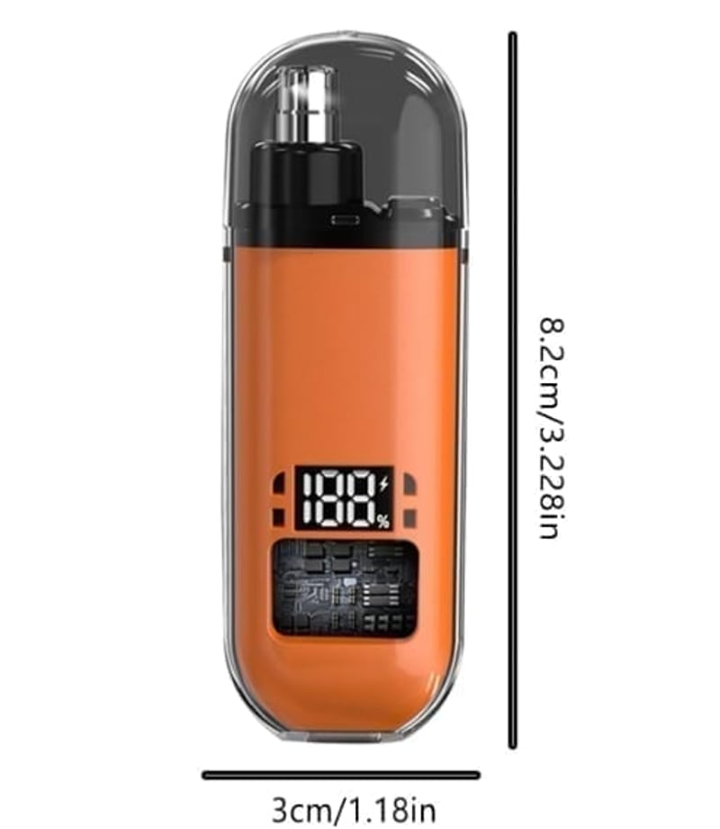 Digital Display Nasal Hair Trimmer