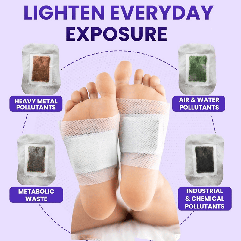 Herbal Detox Foot Pads for Stress Relief, Better Sleep