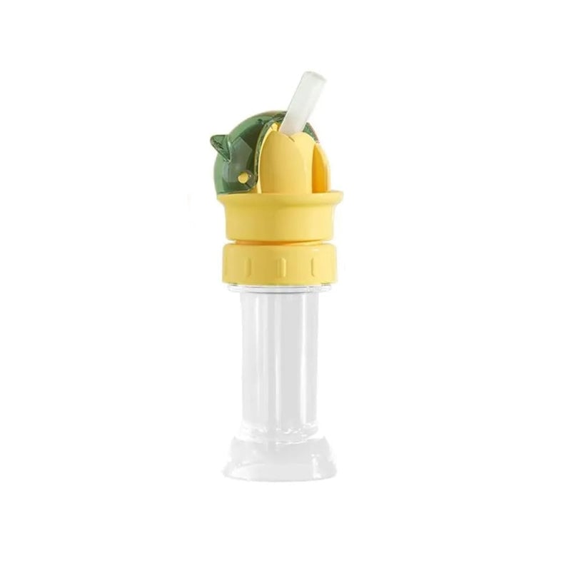 Herbruikbare kinderdrank-waterfles met rietje