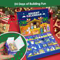 2025 Nativity Advent Calendar – 24-Day Building Block Set Christmas Countdown Gift