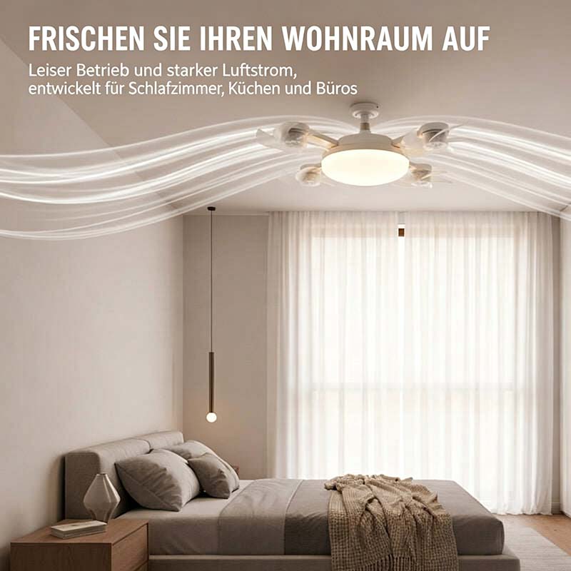 Deckenventilator-Lampe mit Fernbedienung