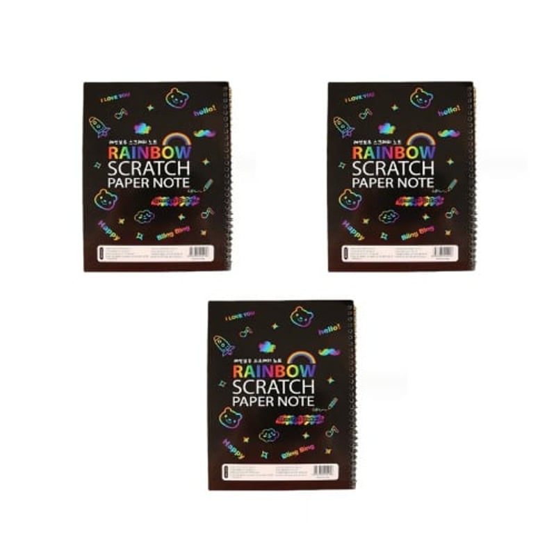 🌈Rainbow Scratch Art Notebook