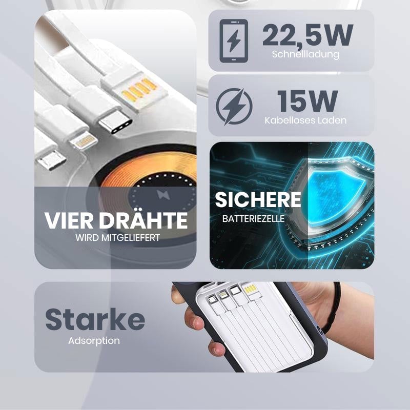 10000mAh Magnetische Drahtlose Powerbank