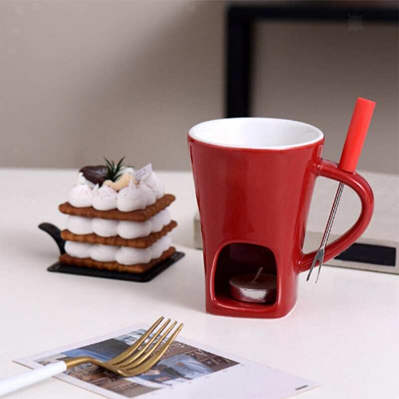 Tasse à fondue multifonctionnelle en céramique