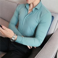 Camisa de hombre de alta elasticidad non-iron