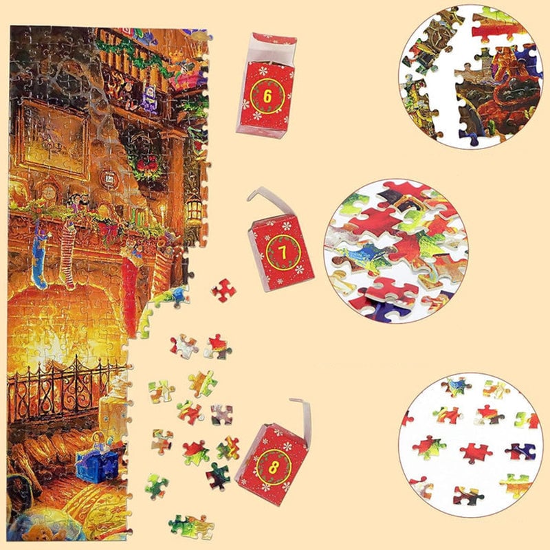 🎅🎄Adventskalender for julepuslespill