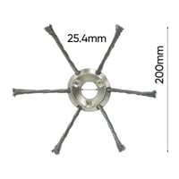 6 inch Steel Wire Brush Cutter Trimmer Head