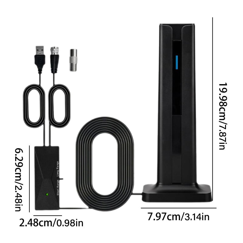 Antenne numérique HD intérieure HDTV 1080P 4K longue portée