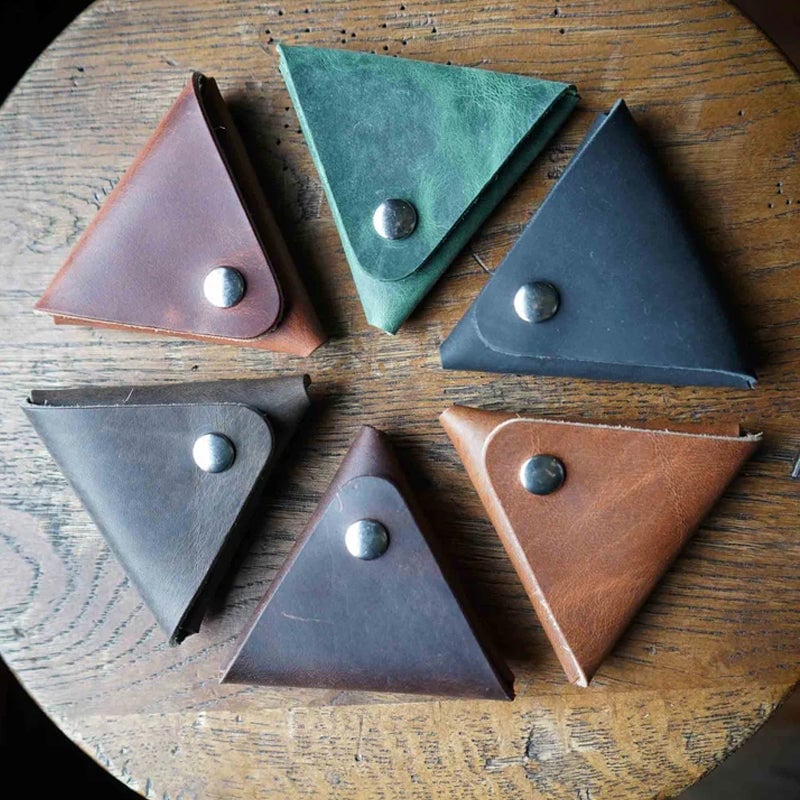 Distressed Leather Coin Purse