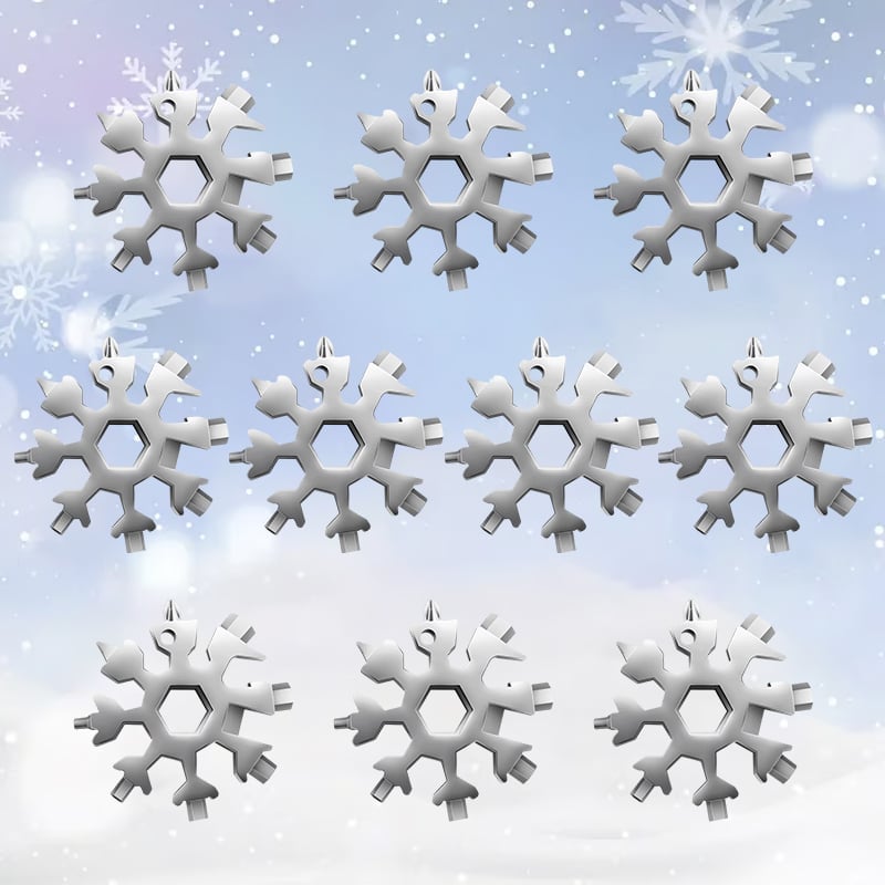 Sakerplus 18-in-1 Stainless Steel Snowflakes Multi-tool